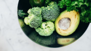avocado and broccoli