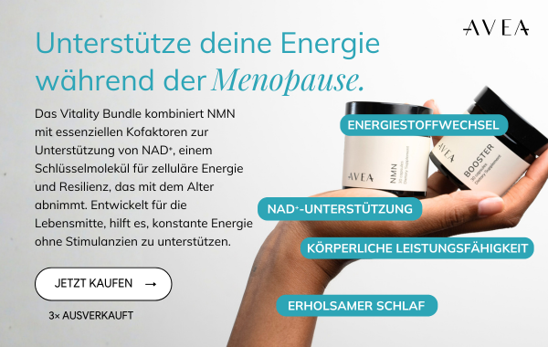AVEA Vitality Bundle mit NMN und Booster zur Unterstützung von Energie und NAD+ während der Menopause