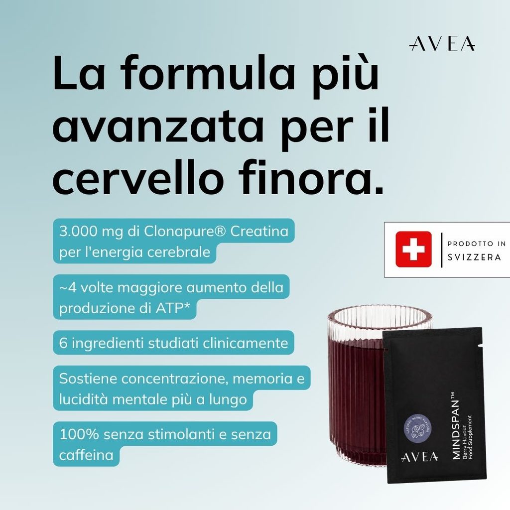 Nootropi e integratori per il cervello: cosa sono e in che modo AVEA MindSpan™ - privo di stimolanti - agisce diversamente