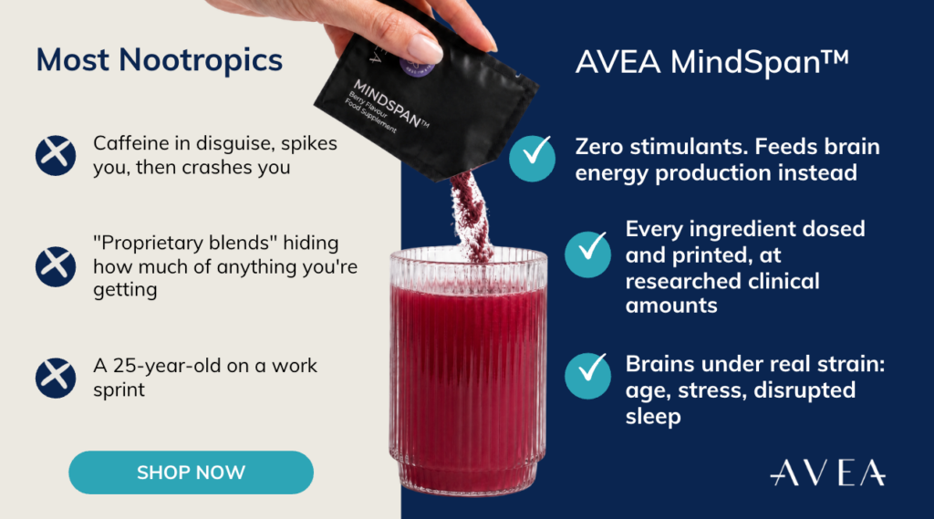 Nootropics and Brain Supplements: What They Are, and How Zero-Stimulant AVEA MindSpan™ Works Differently
