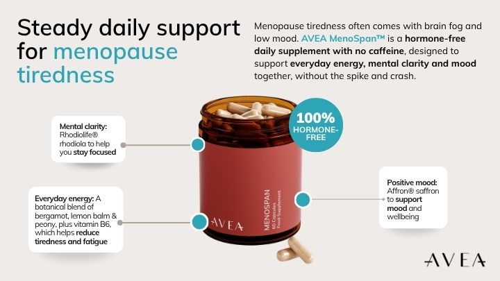 Why am I always tired during menopause? The oestrogen-energy link - AVEA MenoSpan